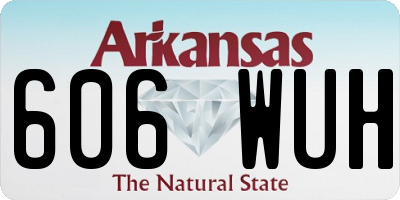 AR license plate 606WUH