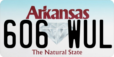 AR license plate 606WUL
