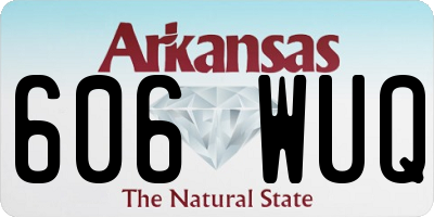 AR license plate 606WUQ