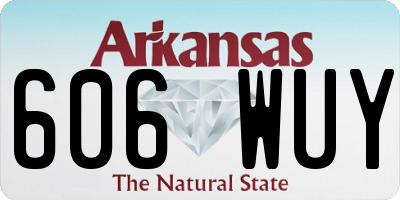 AR license plate 606WUY