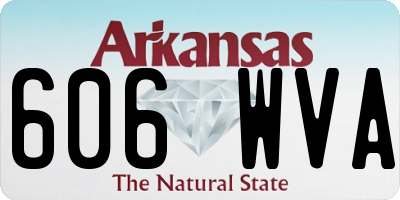 AR license plate 606WVA