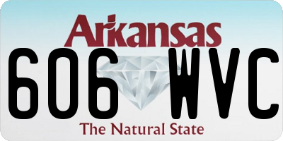 AR license plate 606WVC
