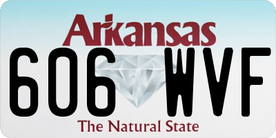 AR license plate 606WVF