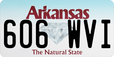 AR license plate 606WVI