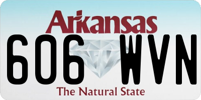 AR license plate 606WVN