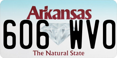 AR license plate 606WVO