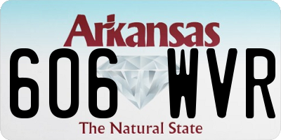 AR license plate 606WVR