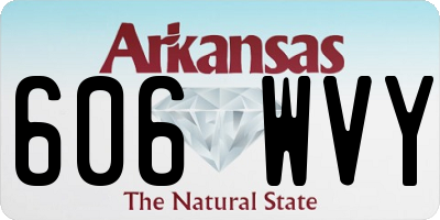 AR license plate 606WVY