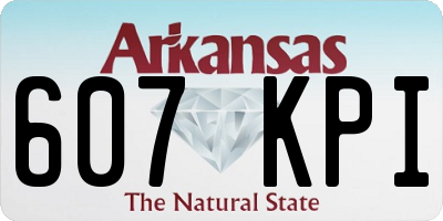 AR license plate 607KPI