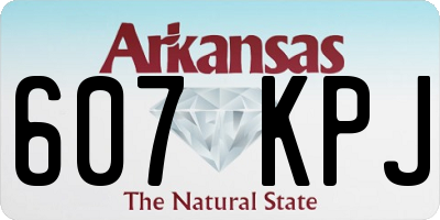 AR license plate 607KPJ