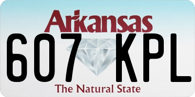 AR license plate 607KPL