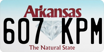 AR license plate 607KPM