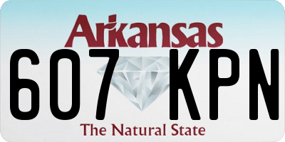 AR license plate 607KPN