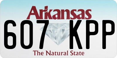 AR license plate 607KPP