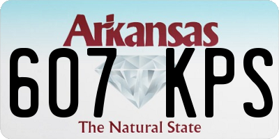 AR license plate 607KPS