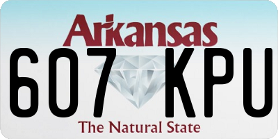 AR license plate 607KPU