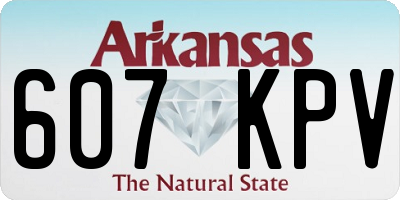 AR license plate 607KPV