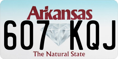 AR license plate 607KQJ