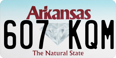 AR license plate 607KQM