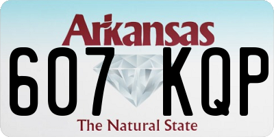 AR license plate 607KQP