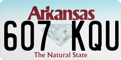 AR license plate 607KQU