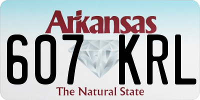 AR license plate 607KRL