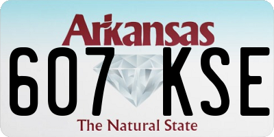 AR license plate 607KSE