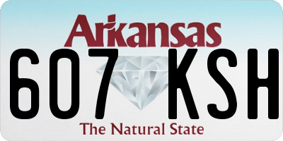 AR license plate 607KSH