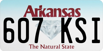 AR license plate 607KSI