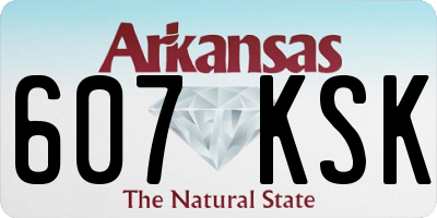 AR license plate 607KSK