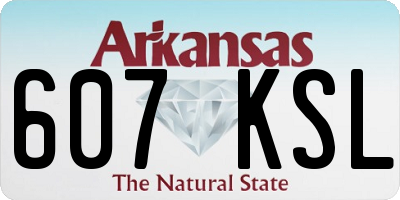 AR license plate 607KSL