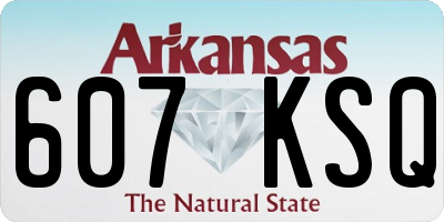 AR license plate 607KSQ