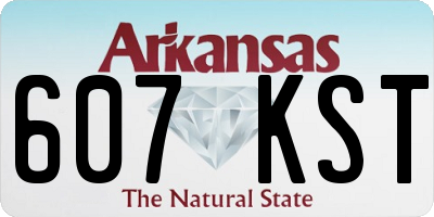 AR license plate 607KST