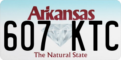 AR license plate 607KTC