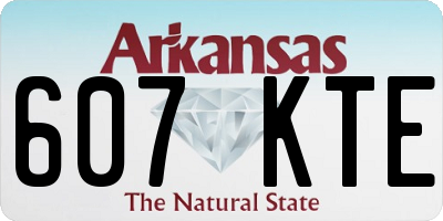 AR license plate 607KTE