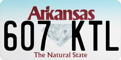 AR license plate 607KTL