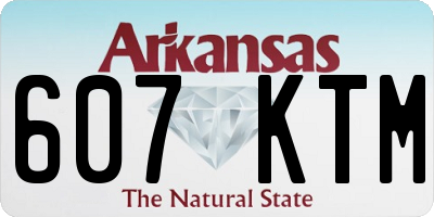 AR license plate 607KTM
