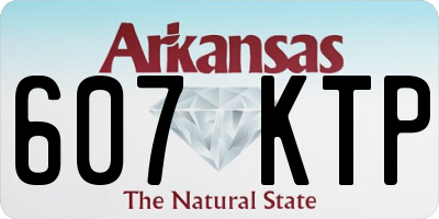 AR license plate 607KTP