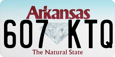 AR license plate 607KTQ