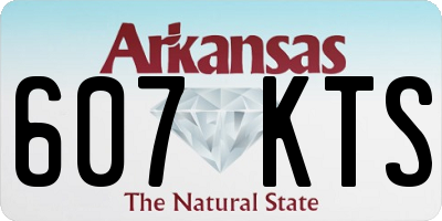 AR license plate 607KTS