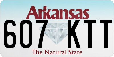 AR license plate 607KTT