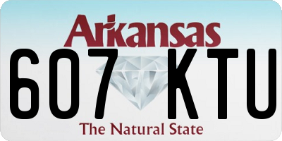 AR license plate 607KTU