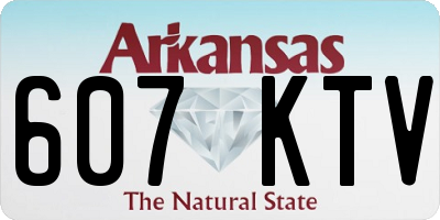 AR license plate 607KTV