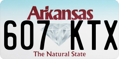 AR license plate 607KTX