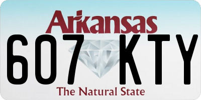 AR license plate 607KTY