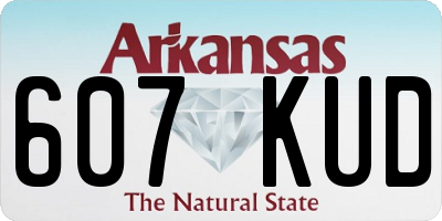 AR license plate 607KUD