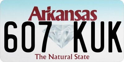 AR license plate 607KUK