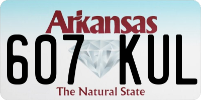AR license plate 607KUL