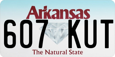 AR license plate 607KUT