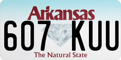 AR license plate 607KUU